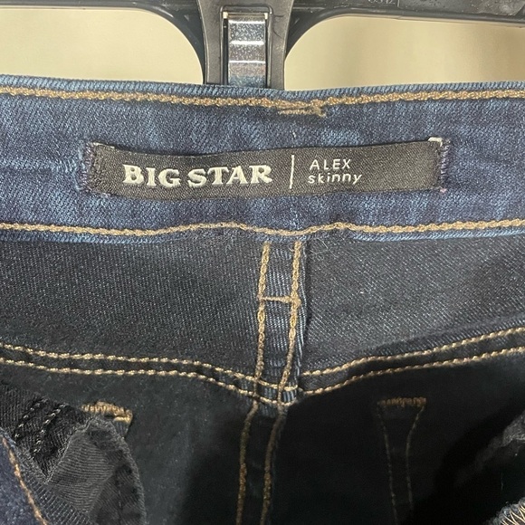 Big Star 1974 Alex Mid Rise Skinny Stretch Denim Blue Jeans Size 29L - Picture 6 of 8